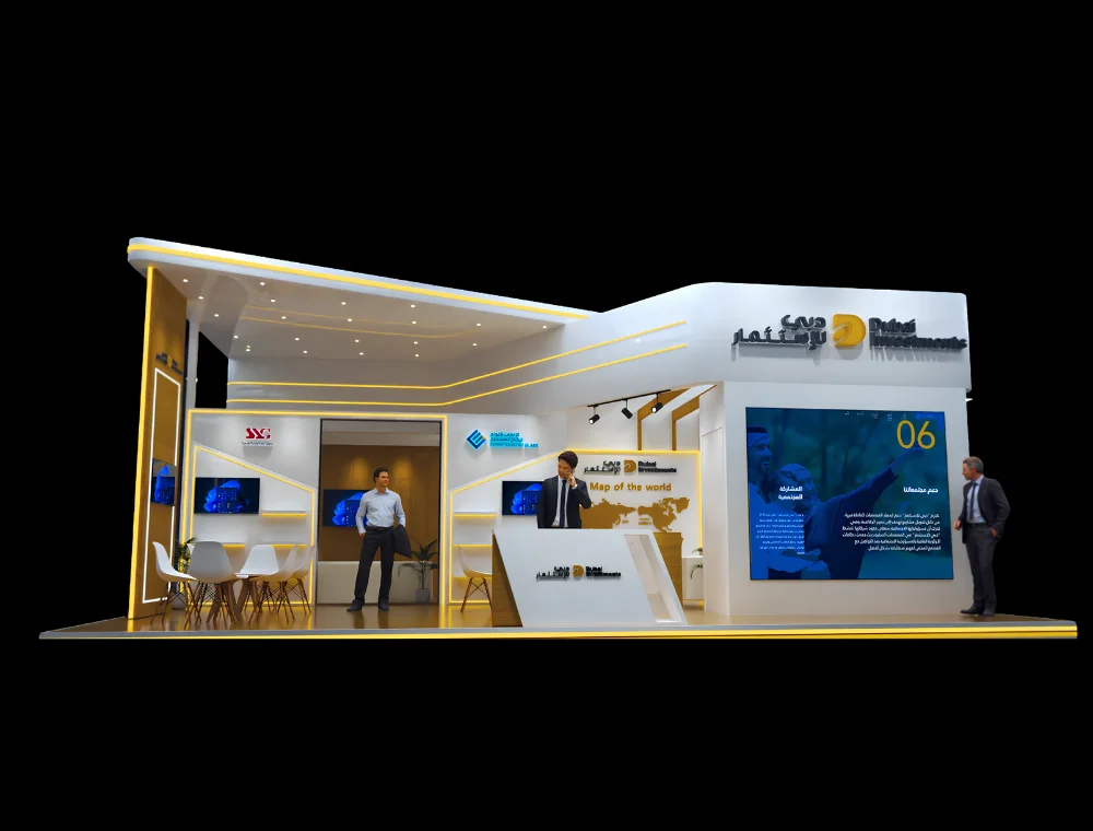 20x20 auto show exhibition booth setup by Expo Creators